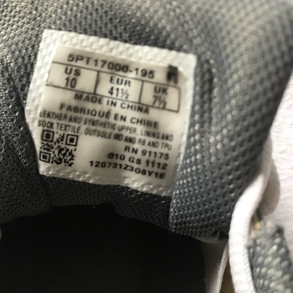 Fila brand women's tennis shoes white and gray size # 10 in good condition - Picture 6 of 11